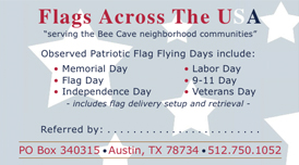 Flags Across The USA Business Card